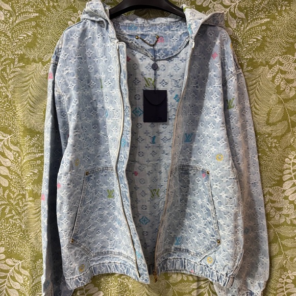 Monogram Denim Zip Up Jacket Louis Vuitton - Picture 2 of 12